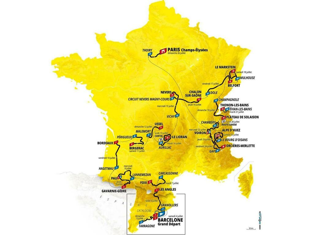 Discover the Route of the 2026 Tour de France